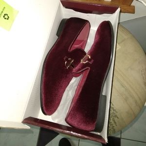 Maroon / Burgundy Dress shoes velvet